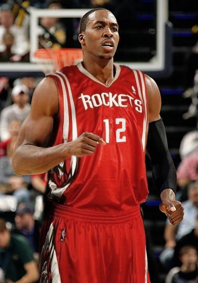 rockets dwight howard #12 red jerseys